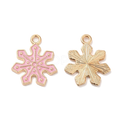 Christmas Light Gold Tone Alloy Enamel Pendants X-FIND-C031-01KCG-02-1