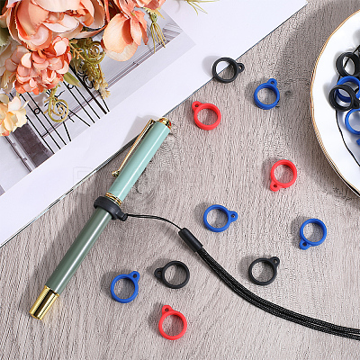 66Pcs 3 Colors Silicone Pendant SIL-GF0001-45C-1