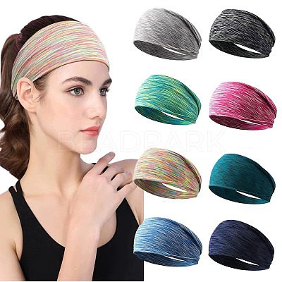 Polyester & Spandex Stretch Elastic Yoga Headbands OHAR-P021-09C-1