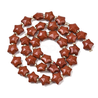 Natural Red Jasper Beads Strands G-Z080-A18-10mm-1