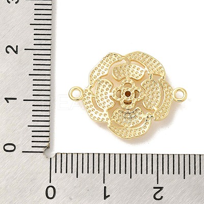 Brass Pave Glass Connector Charms KK-Z073-32G-03-1