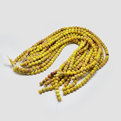 Natural Imperial Jasper Beads Strands G-I122-10mm-03-1