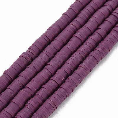 Handmade Polymer Clay Bead Strands X-CLAY-T002-4mm-73-1