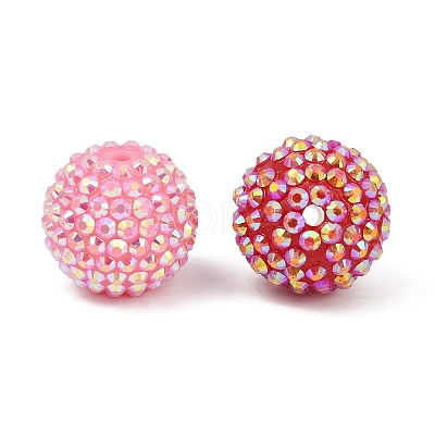 AB-Color Resin Rhinestone Beads RESI-S315-20x22-M-1