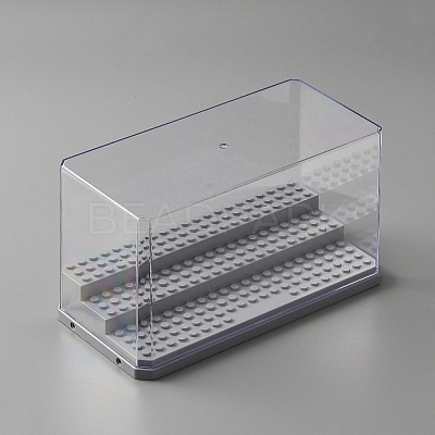 3-Tier Transparent Acrylic Mini Building Block Presentation Boxes LS-ODIS-WH0025-78B-1