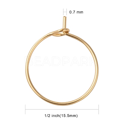 316 Surgical Stainless Steel Wine Glass Charms Rings STAS-L214-01E-G-1