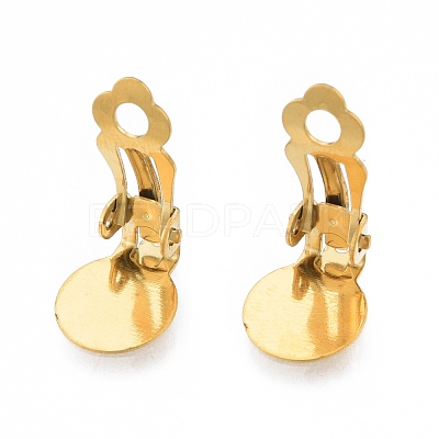 304 Stainless Steel Clip-on Earring Findings STAS-N092-168G-1