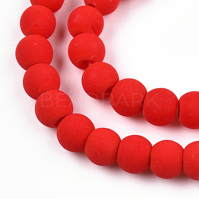 Opaque Glass Beads Strands GLAA-T032-P4mm-MD04-1