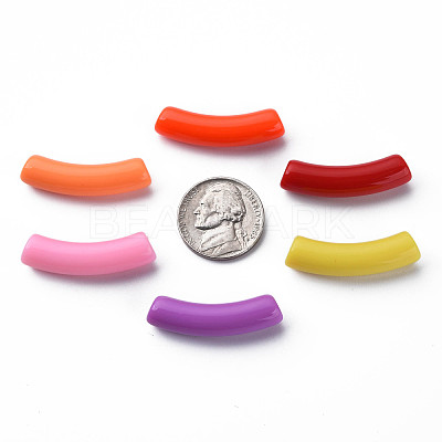 Opaque Acrylic Beads MACR-S372-002B-SM-1