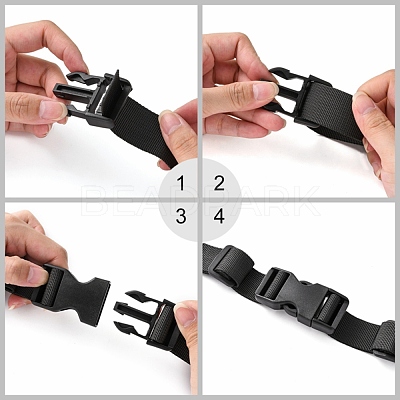 POM Plastic Side Release Buckles KY-J001-06A-01-1