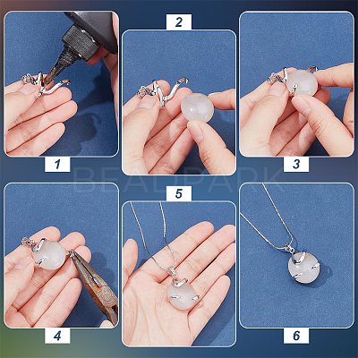 4Pcs 4 Styles Brass Pendant Irregular Cabochon Settings KK-NB0003-73B-1