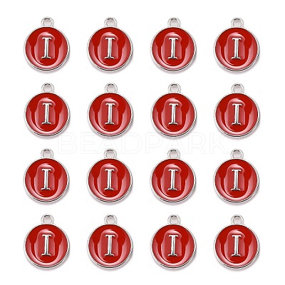 Platinum Plated Alloy Enamel Charms LS-ENAM-S118-03I-P-1