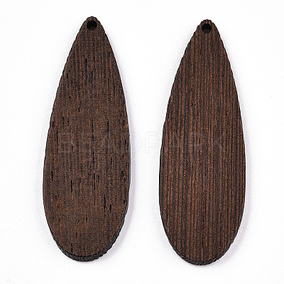 Natural Wenge Wood Big Pendants WOOD-T023-73-1