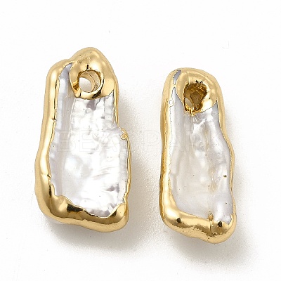 Baroque Natural Keshi Pearl Pendants PEAR-P004-20KCG-1