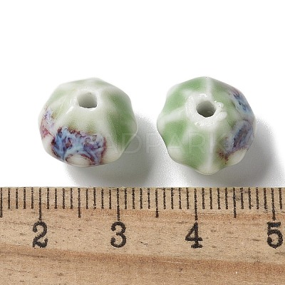 Vintage Porcelain Pumpkin Beads PORC-L080-A07-1