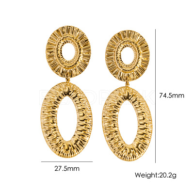 304 Stainless Steel Stud Dangle Earrings WG9EBE5-02-1