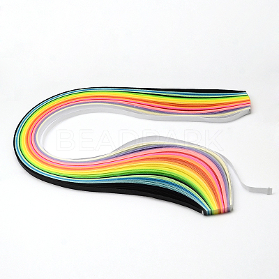 160Strips 22 Colors 10MM Wide Quilling Paper Strips DIY-R025-06-1