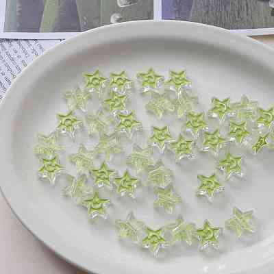Acrylic Enamel Beads OACR-I011-21D-1