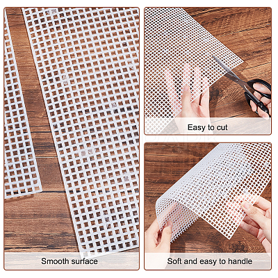 Plastic Mesh Canvas Sheets AJEW-WH0413-62B-1