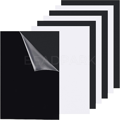 6Sheets 2 Colors ABS Plastic Plates KY-BC0001-21-1