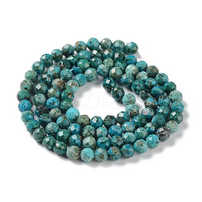 Natural Chrysocolla Beads Strands G-P514-A03-03-1