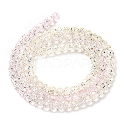 Transparent Painted Glass Beads Strands LS-DGLA-A034-T3mm-A25-1
