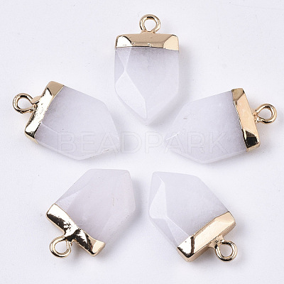 Natural White Jade Pointed Pendants X-G-N326-34M-1