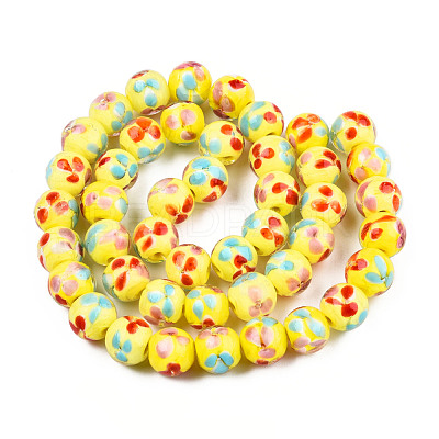Handmade Lampwork Beads Strands LAMP-T007-03I-1