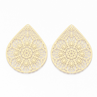 304 Stainless Steel Filigree Joiners STAS-S079-110-1