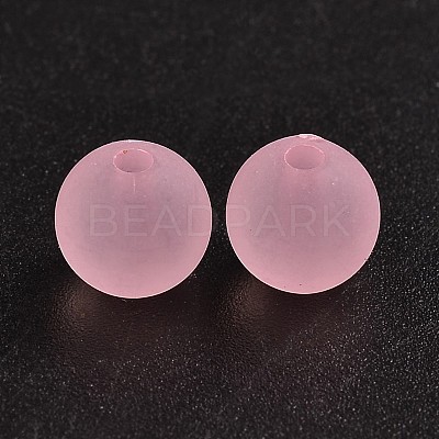 Transparent Acrylic Ball Beads FACR-R021-8mm-15-1