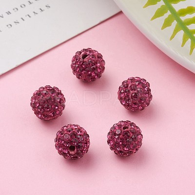 Pave Disco Ball Beads X-RB-A130-10mm-16-1
