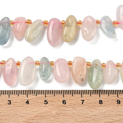 Natural Morganite Beads Strands G-P604-A07-01-1
