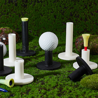 16Pcs 8 Styles Rubber Golf Tee Holders for Practice & Driving Range Mat AJEW-GA0005-82-1