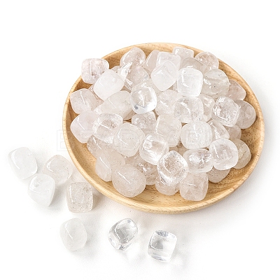 100g Cube Natural Quartz Crystal Beads PW-WG41404-01-1