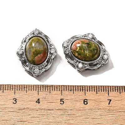 Natural Unakite Multi-Strand Links KK-M304-04P-07-1