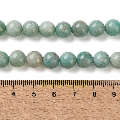 Natural Amazonite Beads Strands G-F602-02-8mm-01-1