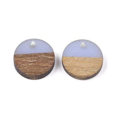 Resin & Walnut Wood Pendants RESI-S358-02E-09-1