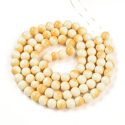 Baking Paint Glass Beads Strands DGLA-N012-10mm-03-1
