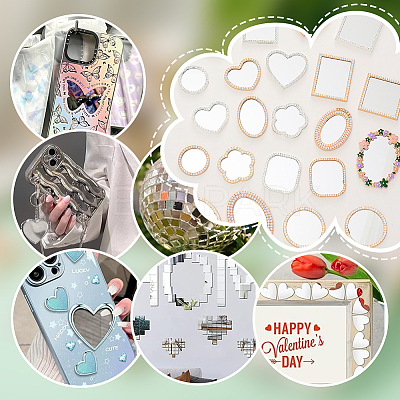 210 7 Styles Self Adhesive Acrylic Cabochons DIY-PH0023-16A-1