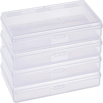 Transparent Plastic Bead Containers CON-BC0006-06C-1