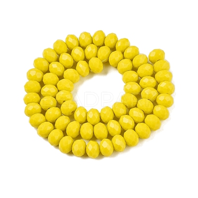 Opaque Solid Color Imitation Jade Glass Beads Strands LS-EGLA-A044-P8mm-D04-1
