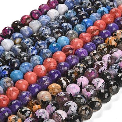 Natural Fire Crackle Agate Beads Strands G-L595-A03-02D-1