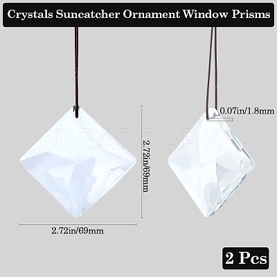 Transparent Glass Pendants GLAA-SP0001-18A-1