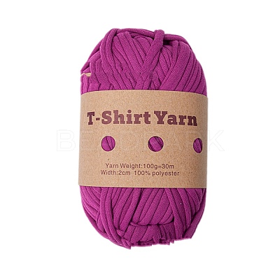1 Skein Polyester Cloth Yarn AJEW-SZ0002-67J-1