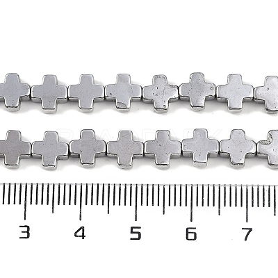 Electroplated Synthetic Non-magnetic Hematite Beads Strands G-J211-A10-03-1