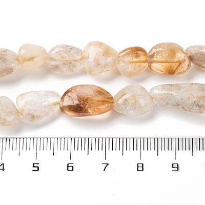 Natural Citrine(Heated) Beads Strands G-G146-A10-02-1