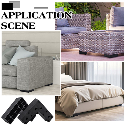 16Pcs PP Sofa Furniture Legs DIY-GA0009-48-1