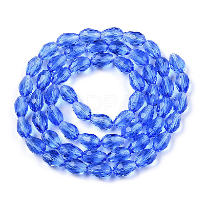 Glass Beads Strands X-GLAA-R024-11x8mm-8-1