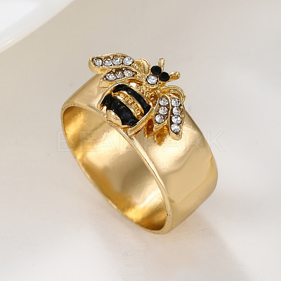 Zinc Alloy and Rhinestone Finger Rings FS-WGB1C3B-02-1