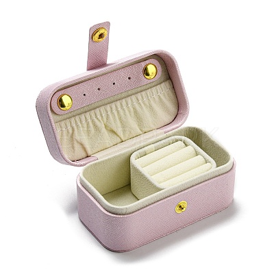 PU Imitation Leather Jewelry Box LBOX-E001-01B-1